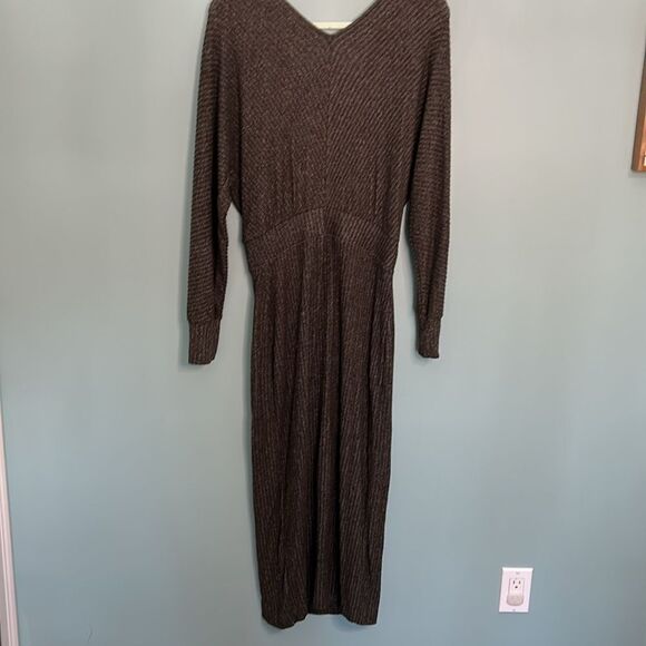 Anthropologie Daily Practice Midi Knit Sweater Dress Warm Cozy NWT - Picture 7 of 8